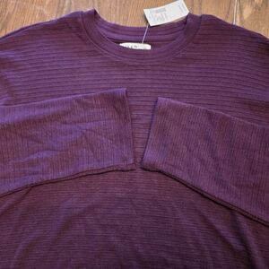 Maurices 24/7 Long Sleeve Ribbed Shirt. Sz XS. NWT.